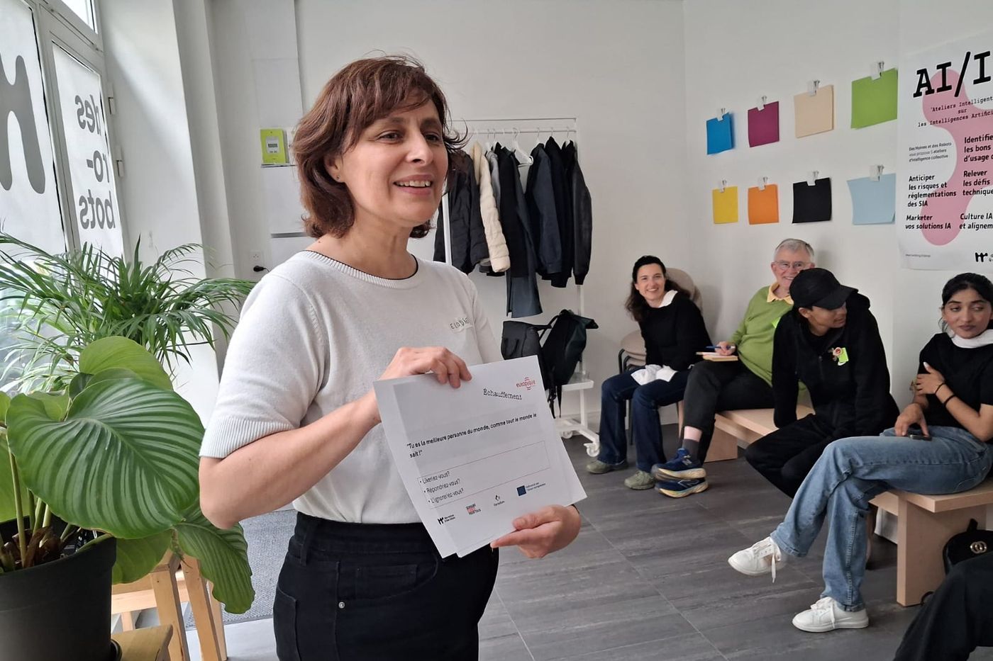 OURCULTURE pilot workshop in France — facilitator introducing the activity