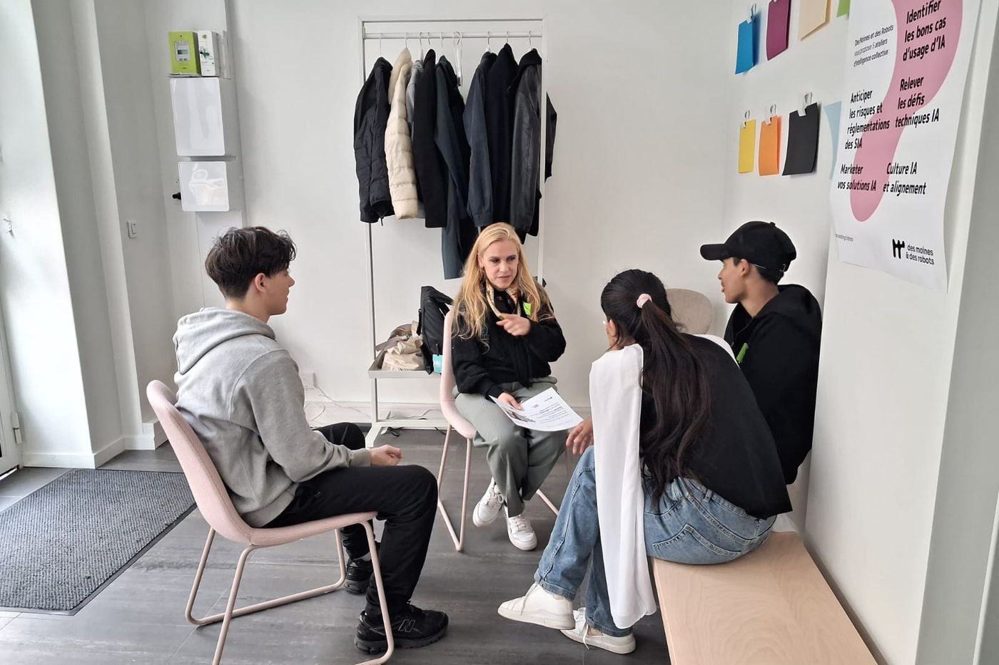 Small group discussion in France
