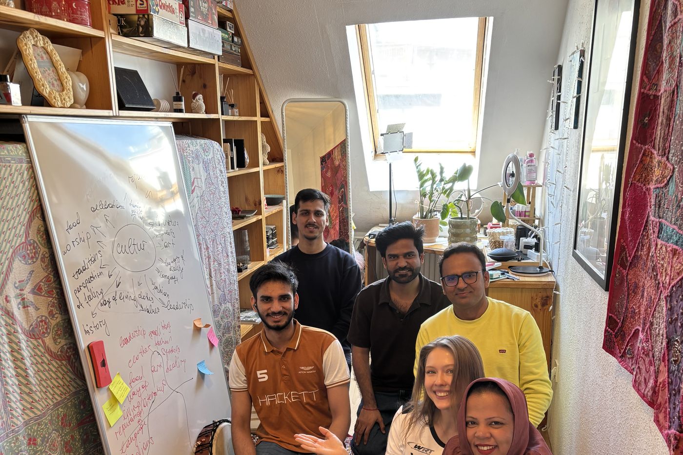 OURCULTURE pilot workshop in Hungary — participants around the culture mind map